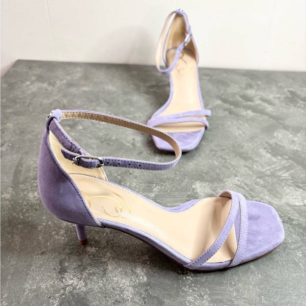 Sam Edelman peonie kitten heel sandal size 5 women’s lavender lilac purple - Picture 2 of 7